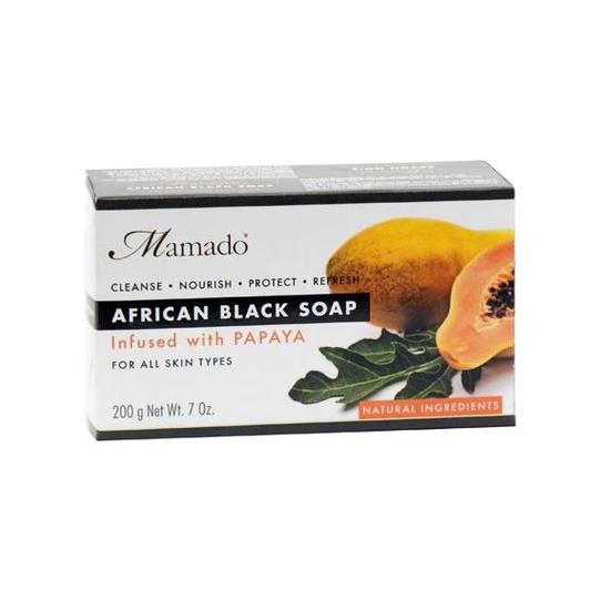 Mamado African Black Soap Infused With Papaya 200 g