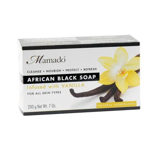 Mamado African Black Soap Infused With Vanilla 200 g