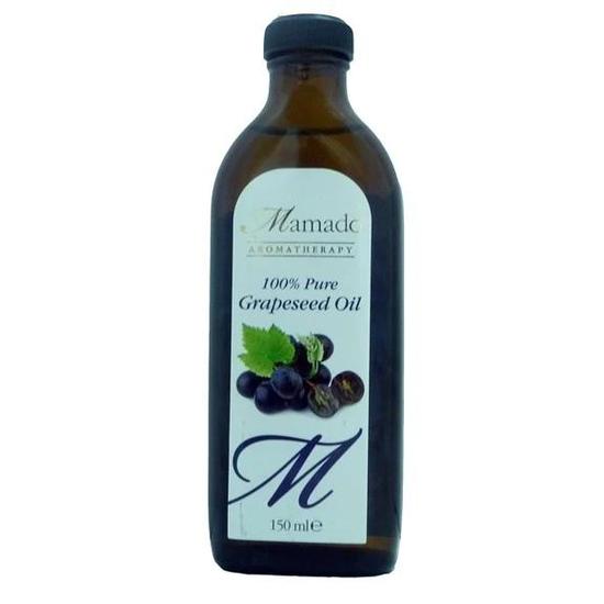 Mamado Aromatherapy 100 Percent Pure Grapeseed Oil 150ml