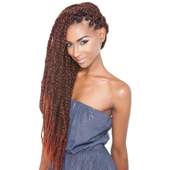 Mane Concept Hair Afri Naptural Synthetic Mali Twist Braid 24 / t1b/red