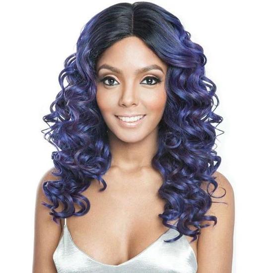 Mane Concept Hair Brown Sugar Glueless Lace Human Hair BSG210 Prague Lace Front Wig DEEPMOCHA