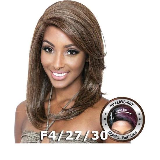 Mane Concept Hair Brown Sugar Signature Part Human Hair BSS202 Elle Lace Front Wig 1