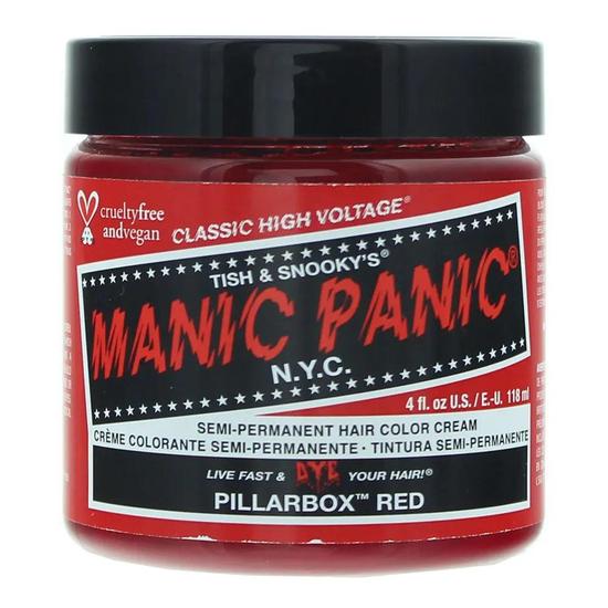 Manic Panic High Voltage Pillarbox Red Semi-Permanent Hair Colour Cream 118ml