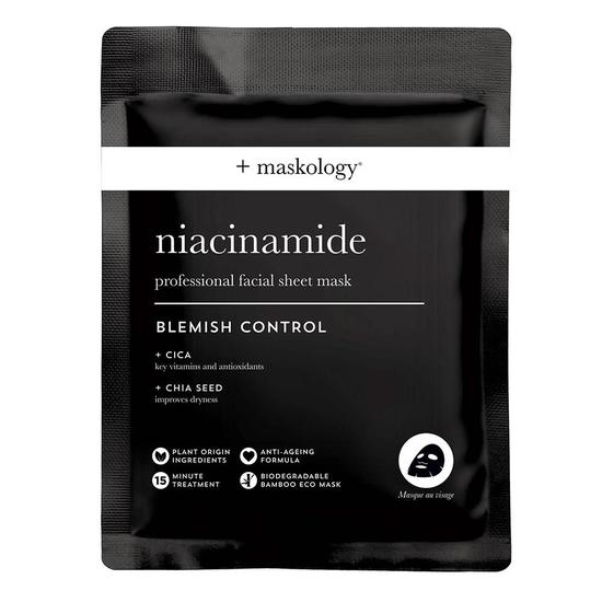 Maskology Blemish Control Niacinamide Face Sheet Mask