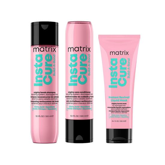 Matrix Instacure Build A Bond Bundle For Very Damaged Hair Shampoo, Conditioner & Mask