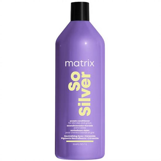 Matrix So Silver Purple Pigmented Conditioner For Neutralising Yellow Tones 1000ml