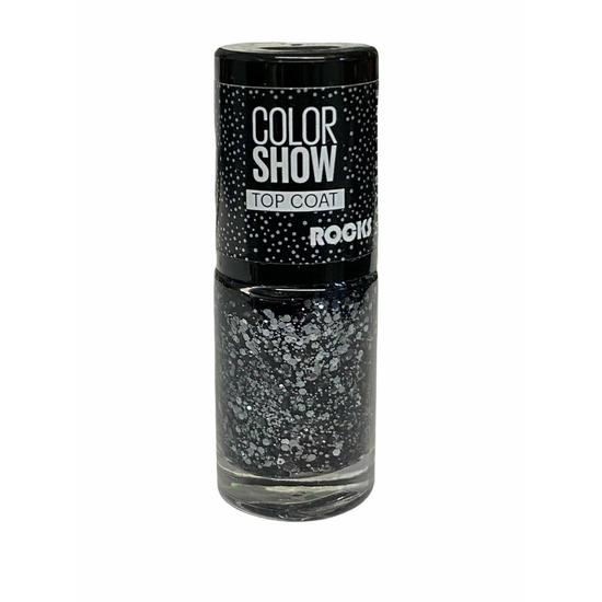 Maybelline Colour Show Top Coat Rocks Nail Polish 337 Black Magic