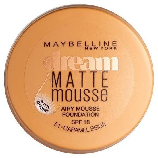 Maybelline Dream Matte Mousse Makeup Foundation + Primer 51 Caramel Beige