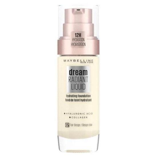 Maybelline Dream Radiant Liquid Foundation 02 Fair Beige