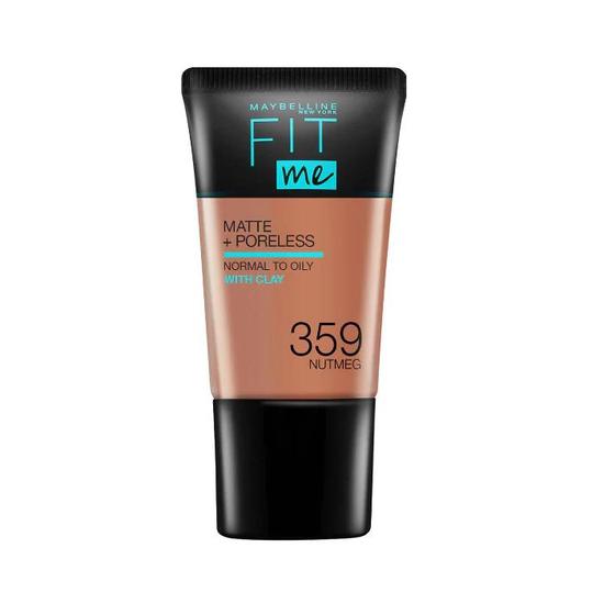 Maybelline Fit Me Foundation Matte & Poreless With Clay 359 Nutmeg 18ml