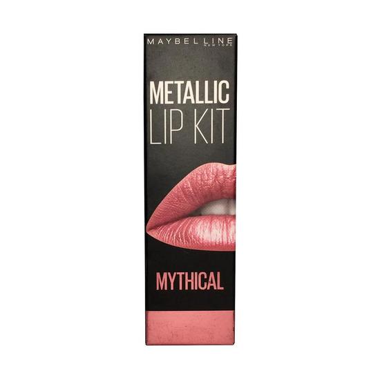 Maybelline Metallic Lip Kit, Lip Foil & Lip Liner Mythical