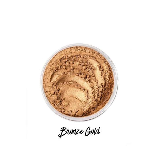 Melanie Mills Hollywood Gleam Radiant Dust Shimmering Loose Powder For Face & Body Bronze Gold Mini