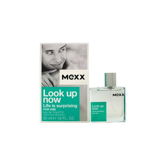 Mexx Look Up Now : Life Is Surprising For Him Eau De Toilette 50ml