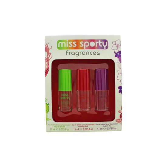 Miss Sporty Gift Set 11ml Pump Up Booster Eau De Toilette + 11ml Clubbing Proof Eau De Toilette + 11ml Crush On You Eau De Toilette