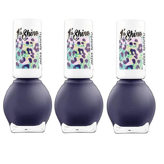 Miss Sporty LASTING COLOUR SHINE NAIL POLISH SHADE 090 SET OF 3 7ml