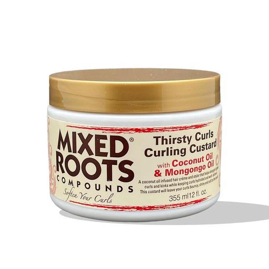 Mixed Roots Thirsty Curls Curling Custard Coconut Oil & Mongongo Oil 355ml