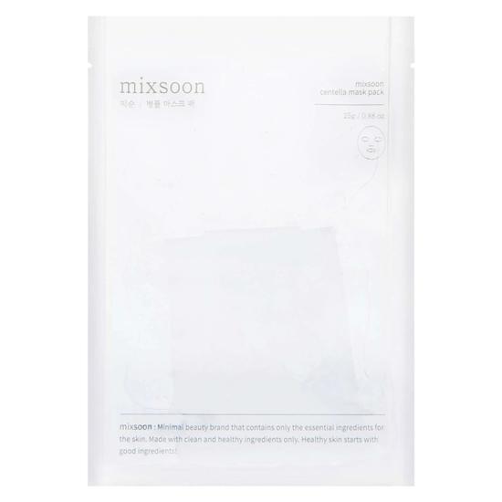 Mixsoon Centella Asiatica Sheet Mask Pack For Irritated & Sensitive Skin 5 x 25g