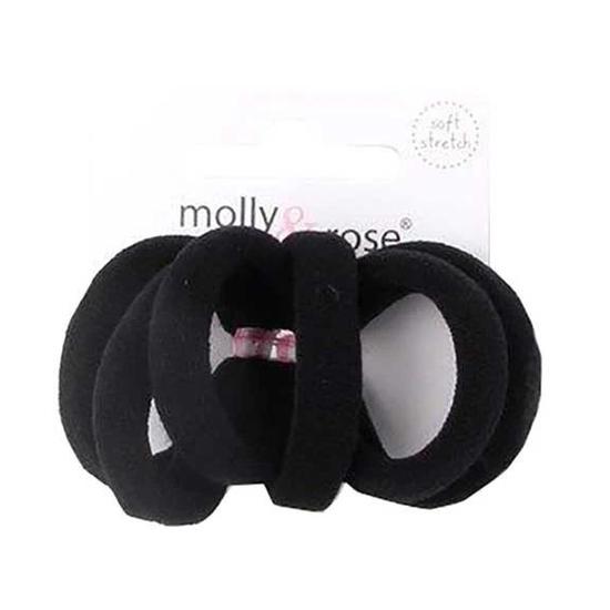 Molly And Rose Jersey Elastic Bands Black 6387