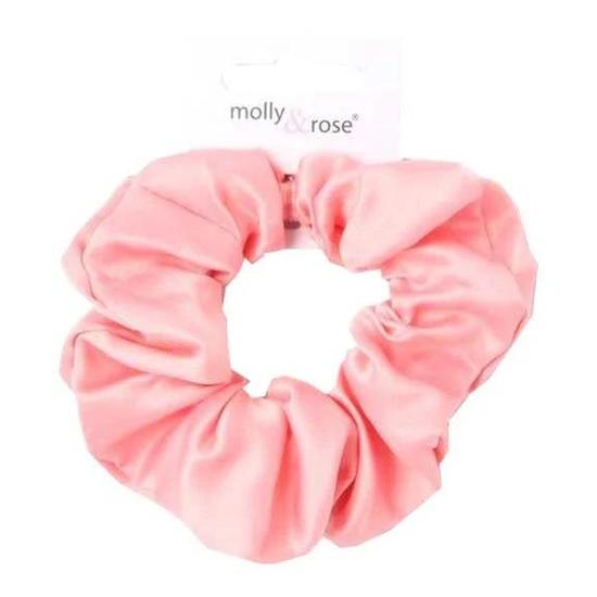 Molly And Rose Pink Satin Scrunchie 8162