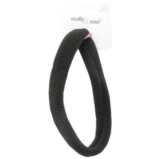 Molly And Rose Polyester Knit Bandeau Black Elastic Band 7820