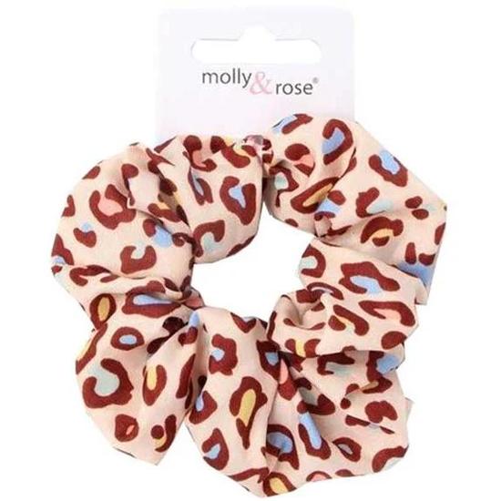 Molly And Rose Regular Leopard Print Scrunchie 8116