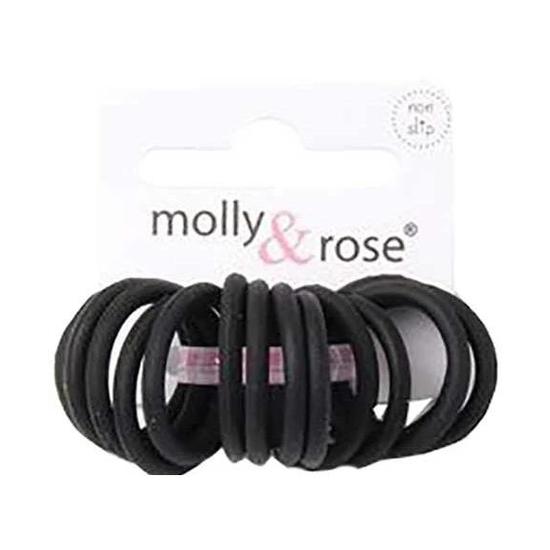 Molly And Rose Silicone Elastic Black Bands 6531