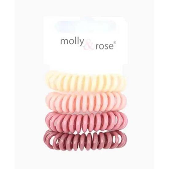 Molly And Rose Spiral Hair Bobble Grips Assorted 8781