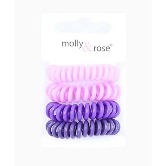 Molly And Rose Spiral Hair Bobble Grips Assorted 8782