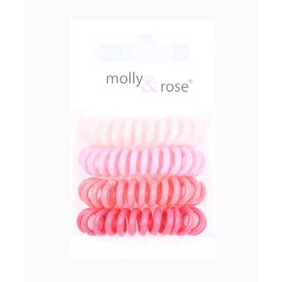 Molly And Rose Spiral Hair Bobble Grips Assorted 8783