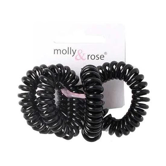 Molly And Rose Spiral Hair Grips Black 5757