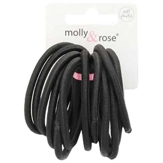 Molly And Rose Thick Black Elastic Bands 6026