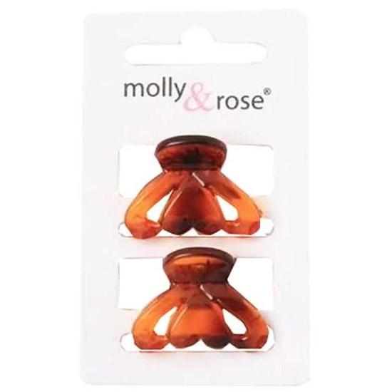 Molly And Rose Tort Heart Detail Clamps Assorted 7704