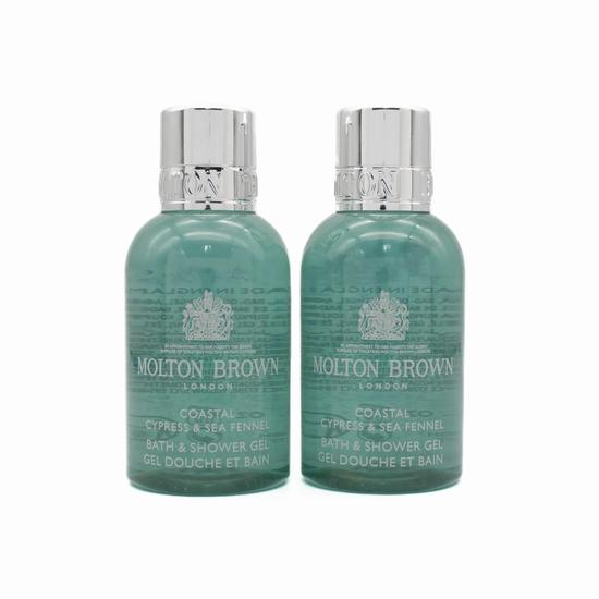 Molton Brown 2 x Molton Brown Coastal Cypress & Sea Fennel Bath & Shower Gel 50ml