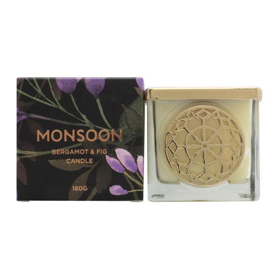 Monsoon Bergamot & Fig Scented Candle 180g