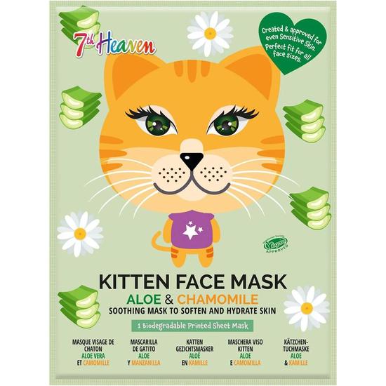 Montagne Jeunesse 7th Heaven Aloe & Chamomile Kitten Face Mask 1 Sheet Mask