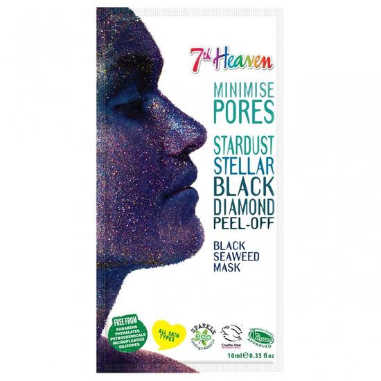 Montagne Jeunesse 7th Heaven StarDust Stellar Black Diamond Peel-Off Black Seaweed Mask 10ml