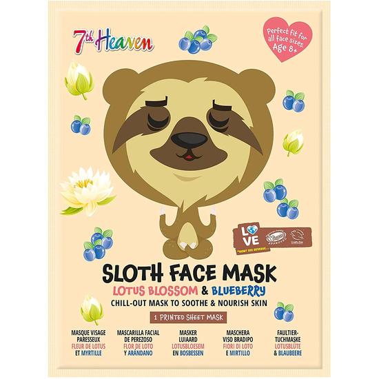 Montagne Jeunesse Sloth Face Sheet Mask Blueberry & Lotus Blossom