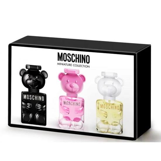 Moschino Miniatures Gift Set 5ml Toy 2 Pearl Eau De Parfum + 5ml Toy 2 Bubble Gum Eau De Toilette + 5ml Toy 2 Eau De Parfum 3 x 5ml