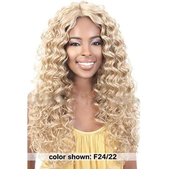 Motown Tress Lets Lace Deep Part Lace Synthetic LDP Bey Wig 1B