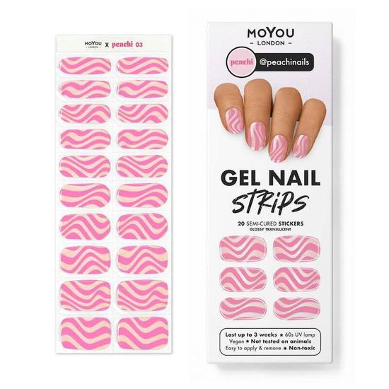 MoYou London Gel Nail Strip @peachinails 01