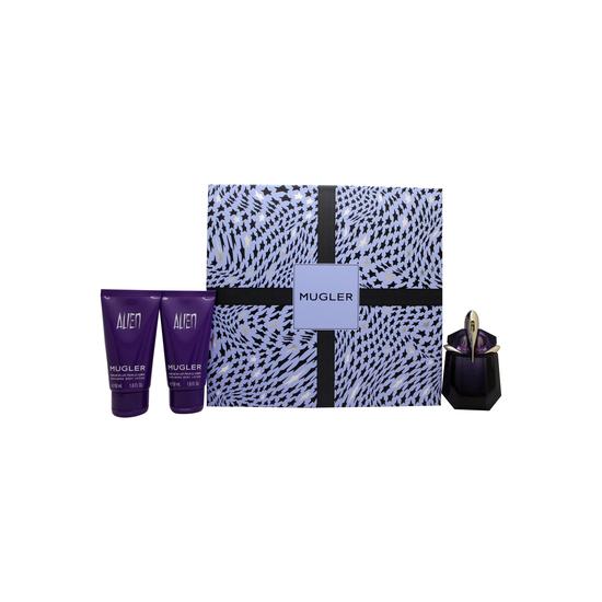 Mugler Alien Gift Set 30ml Eau De Parfum + Body Lotion 2 x 50ml