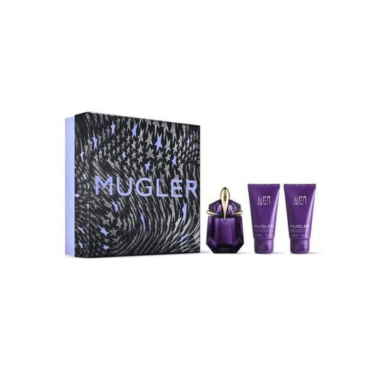 Mugler Alien Pour Femme 30ml Eau De Parfum, 50ml Body Lotion & 50ml Shower Gel Gift Set 2024