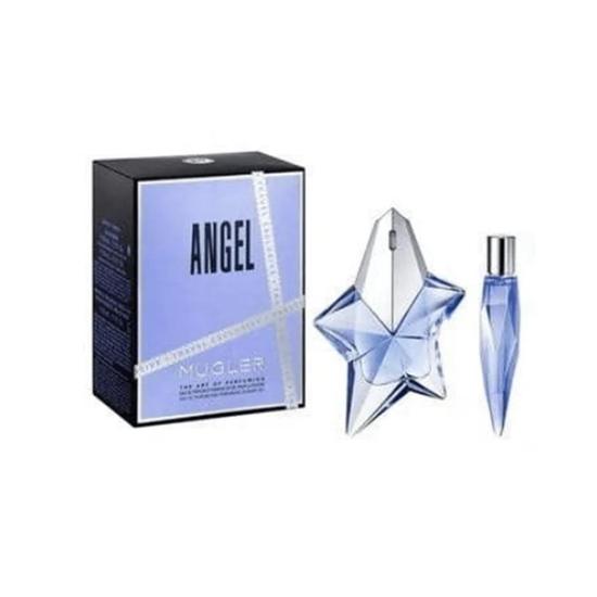 Mugler Angel Eau De Parfum Women's Perfume Gift Set Spray 50ml With 10ml Eau De Parfum