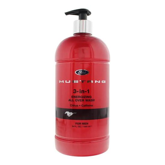 Mustang 3-In-1 Invigorating All Over Wash Red 1005ml