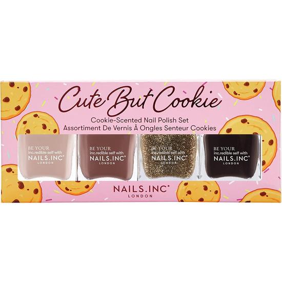 Nails Inc Cute But Cookie Scented Nail Polish Set 56ml