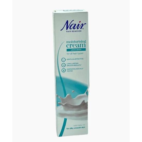 Nair Hair Remover Leg & Body Baby Oil Moisturising Cream 100ml