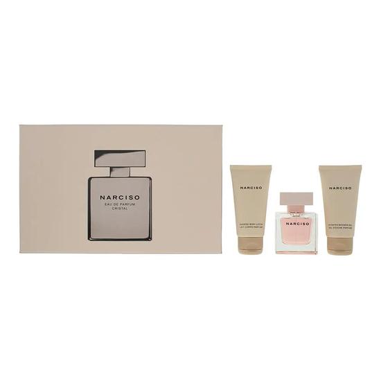 Narciso Rodriguez Cristal Gift Set: Eau De Parfum 50ml Body Lotion 50ml Shower Gel 50ml 3 Piece