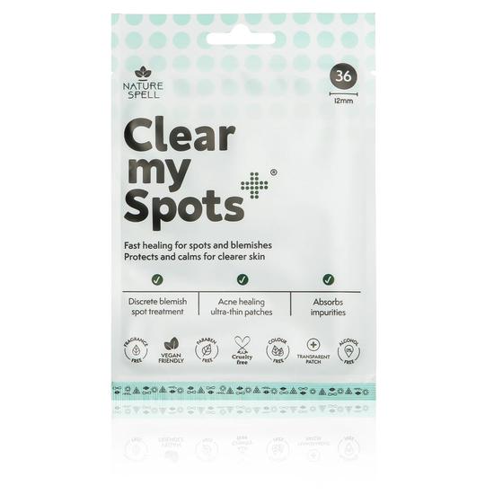 Nature Spell Clear My Spots Pimple Patches 36 Translucent Hydrocolloid Patches 36 Patches