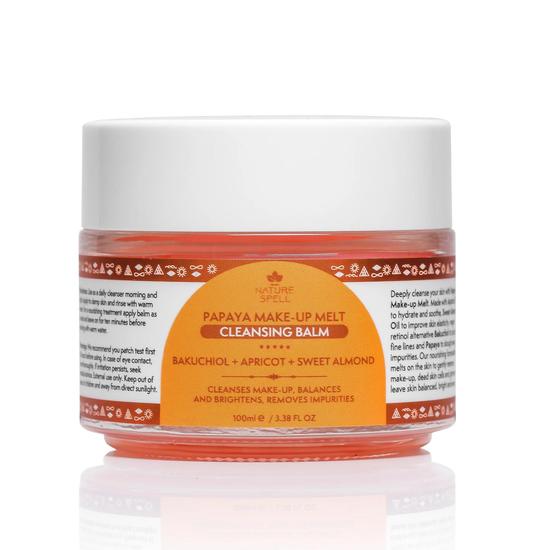 Nature Spell Papaya Make-up Melt Cleansing Balm 100ml