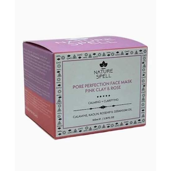 Nature Spell Pink Clay & Rose Pore Perfection Face Mask 100ml